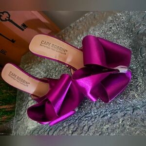 Vibrant violet heels